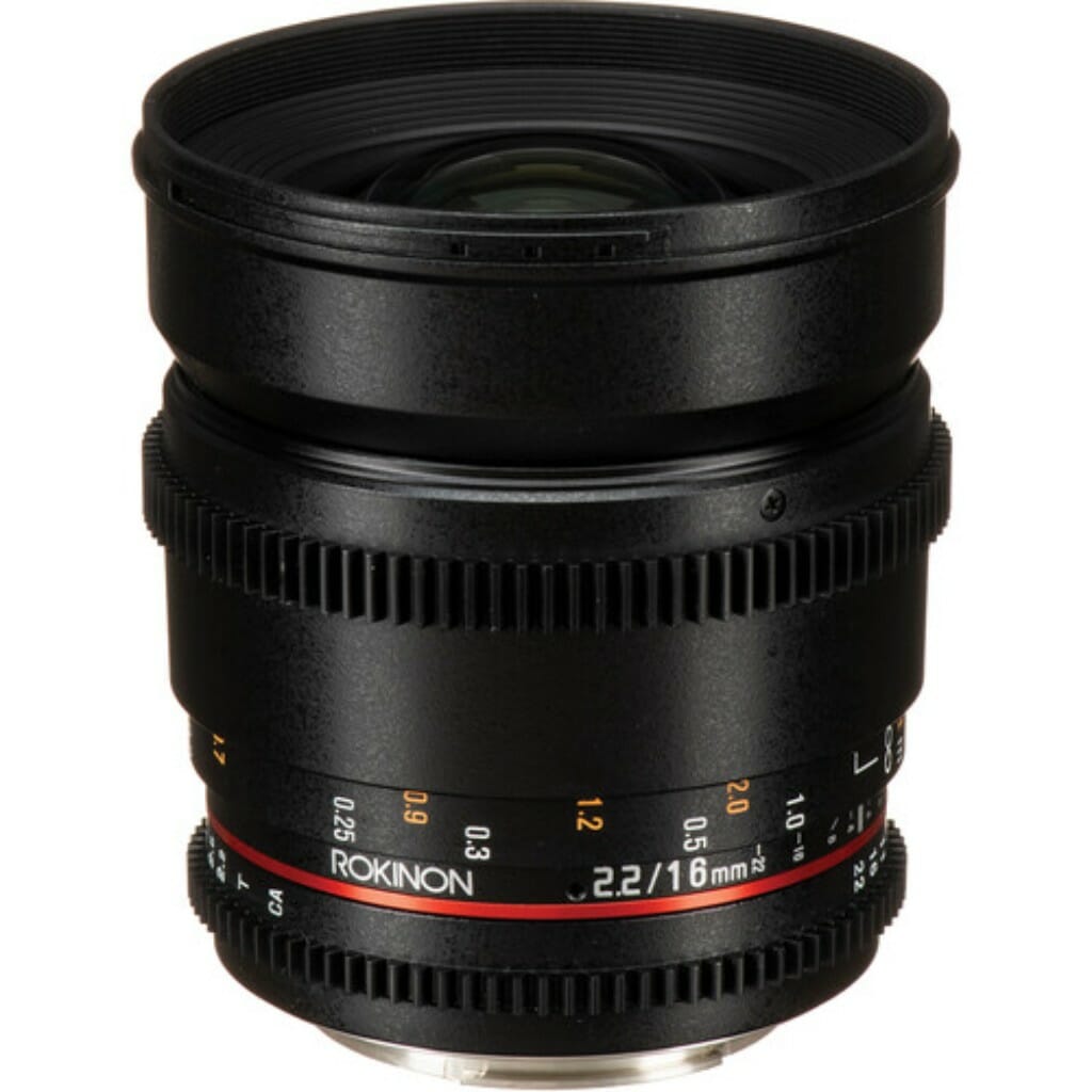 Rokinon 16mm T2.2 Cine DS Lens for Canon EF Mount for APS-C